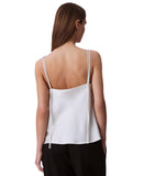 Calvin Klein Womens Cowlneck Camisole Double Strap 44C198G Tofu Off White XL