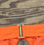 Lauren Ralph Lauren Womens Macrame-Ring Bikini Top Swim Persimmon Orange 6