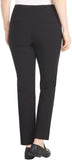 Hilary Radley Womens Ponte Pull-On Mid Rise Slim Leg Pants 1797446