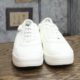 Dr. Scholl's Essential Womens Platform Sneakers H4978F1-102 White Tan 8.5M