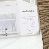 No. 918 Nina Lace Rod Pocket Scallop Valance 16715f5fe82a52 White 58" x 14"