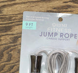 Lomi Fitness Jump Rope for Quick Intense Cardio Workout LF5001 Gray 9 ft.