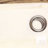 Regal Home Solid Grommet Top Sheer Single Curtain Panel Ivory Off White 50x95