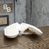 Wondershop Holiday Kinda Naughty Kinda Nice Scuff Slippers Cream Off White XL