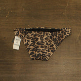 Bar III Womens Animal Print Nylon Swim Bottom MBBC23501 Brown Multi XS