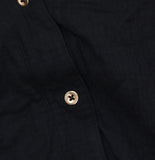 Raisins Curve Textured Cotton Button-Front Cover-Up Tunic N840090 Black 1X