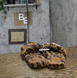 A New Day Womens Sage Slip On Slippers 91315735 Leopard Brown 10M