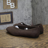 A New Day Womens Sammie Ballet Flats Faux Suede 94462430 Brown 7M