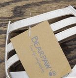Bearpaw Womens Ronda Gladiator Sandals 91524293 White / Gray 10M