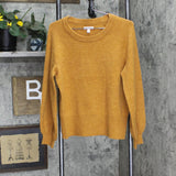 LC Lauren Conrad Womens Knit Long Sleeve Sweater 166050fab87c23 Rust Brown S