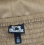 Future Collective Womens 90's Suede Midi A-Line Dress 94642519 Brown M