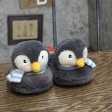Wondershop Toddler Girls Boys Holiday Penguin Character Slippers Gray L (9T-10T)
