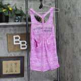 Material Girl Juniors Braided-Back Graphic Tank Top Blooming Lotus Purple XL
