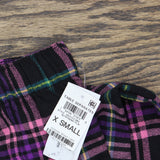 Jenni Womens Cotton Flannel Pajama Pants 100173172MS Boyfriend Plaid Black XS