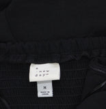 A New Day Strapless Smocked Bandeau Jumpsuit with Pockets 93534280 Black M