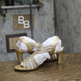 Jones New York Womens Strappy Slingback Dress Sandals JNY-DANELY Soft Gold 9M