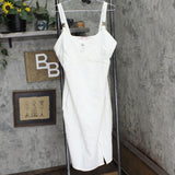 Almost Famous Trendy Plus Size Sleeveless Bodycon Dress Winter White 2X