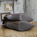 A New Day Mid-Calf Cone Heel Boots with Memory Foam Insole 94568896 Brown 11M