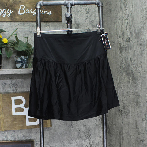 Island Escape Womens Skirt High-Waist Swim Bottom 770068 Black 20W