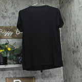 Motherhood Maternity Womens Short Sleeve Nursing Tee Shirt Solid Black M