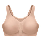 Glamorise Plus Size MagicLift Front-Closure Posture Back Bra Cafe Brown 40H