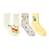 Disney 3-Pair Ankle Socks with Character Graphics 90611791 Gray Multi 4-10