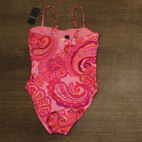 Lauren Ralph Lauren Womens Printed One-Piece Swimsuit Provence Paisley Pink 12