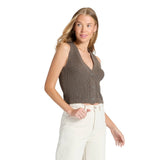 Universal Thread Button-Front Knit V-Neck Sweater Vest 94429995 Brown XS
