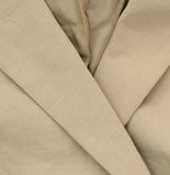 A New Day Crepe Slim Fit Blazer with Collar and Button Placket Tan Brown XL