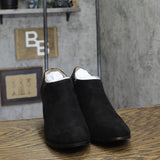 Journee Collection Womens Comfort Sanzi Heeled Booties SANZI-WD Black 10W