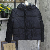 A New Day Womens Water Resistant Nylon Puffer Jacket 90982148 Gray / Black S
