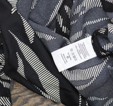 DKNY Womens Round-Neck Long-Sleeve Side Knot Mini Dress Black / Parchment 4