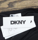 DKNY Twist Front Tankini Top Swim Bikini DIMKS208 Black L