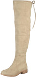 Journee Collection Womens Wide Calf Mount Boot MOUNT-TAU Taupe Brown 9M-WC