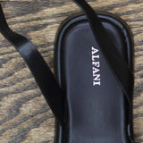 Alfani Womens ARAA Open Toe Platform Ankle Strap Sandals 10014836800 Black 10M