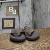 Goodfellow & Co Mens Ian Comfort Flip Flop Thong Sandals 89483758 Brown S (7-8)