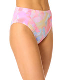 Bar III Sunset Palms Bikini Bottoms Pink Multi XS