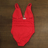 Mimi Flamingo Soleil Solids Sonny One Piece Swimsuit 900050231 Punch Pink Red 12