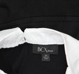 BCX Juniors Pearl-Collar 3/4 Sleeve Dress 1104M8M Black XS
