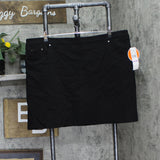 Hearts Of Palm Womens Plus Size Stretch Pull On Skort 9422199 Black 22W