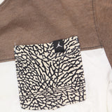 Jordan Boys Youth Air Pocket Colorblock T-Shirt Tee Brown Multi M