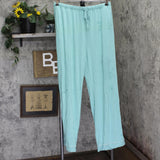 State Of Day Womens 2-Pc. Fluid Knit Pajamas Set 100189787MS Canton Blue Green M