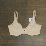 Lilyette Womens Plunge Into Comfort Keyhole Minimizer Bra Champagne Brown 36D