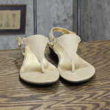Kate Ann Womens Vintage Snake Print Thong Sandals 1674027e081957 Taupe Brown 6M