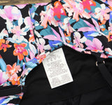 Swim Solutions Womens Blushing Empire Swimdress One Piece 806837 Pink Multi 14