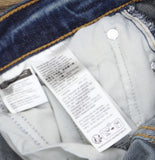 Levi's Wedgie Straight Jeans Button Fly High Rise Indigo Here We Go Blue 24x28