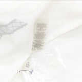 Karl Lagerfeld Womens Eiffel Tower Roll-Tab Button Up Shirt Soft White M