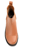 Journee Collection Block Heel Booties with Tru Comfort Foam Tan Brown 8.5M