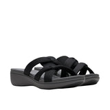 Clarks Breeze Rae Cam Slip-On Sandals 26182100 Black / Gray 9.5M