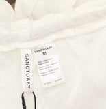 Sanctuary Womens Woven Cover Up Cotton Pants Sanctuary White M